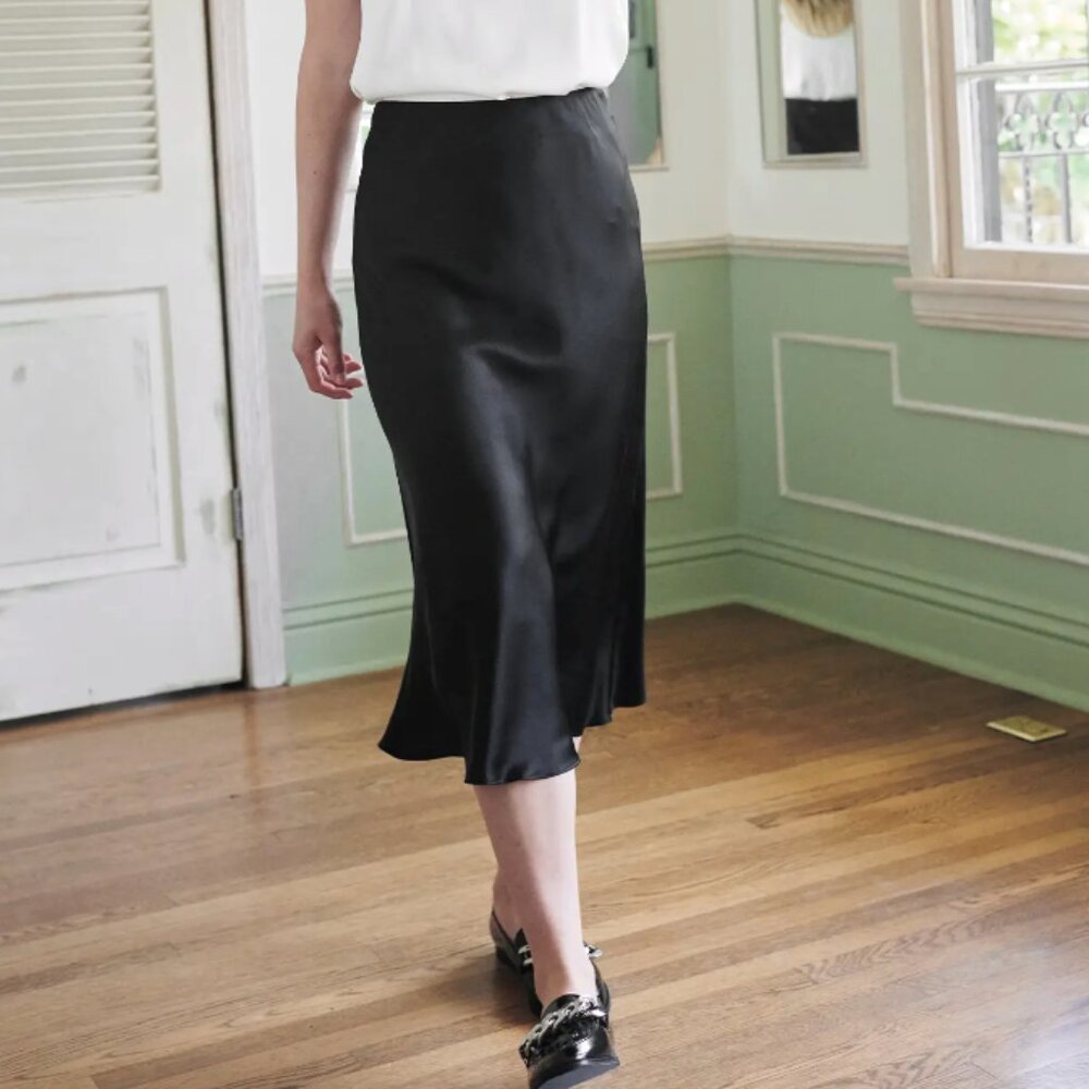 100% Washable Silk Skirt